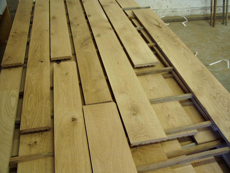 Tannery oak flooring-before treatment