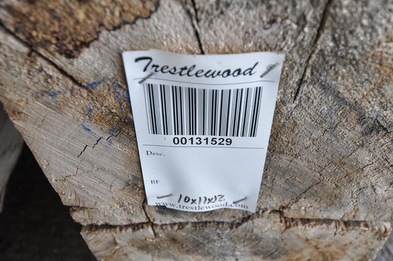Hand-Hewn Timbers (10 x 10-11)