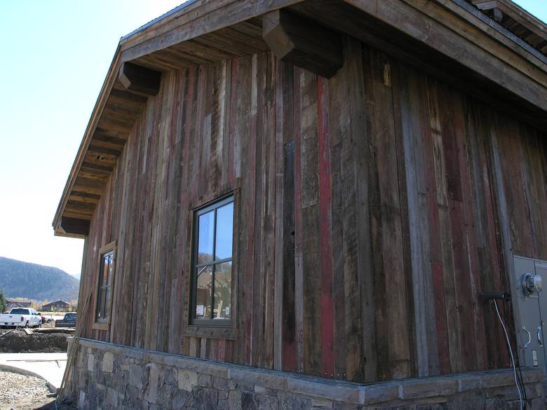 Weathered Painted Barnwood - Faded Red