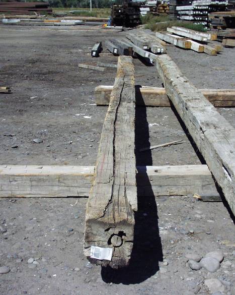 Long Rough Hand Hewn Timbers
