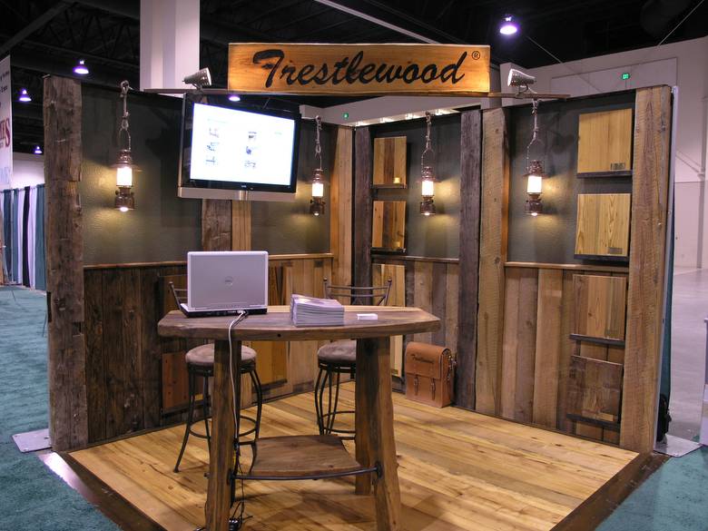 Trestlewood Trade Show Booth
