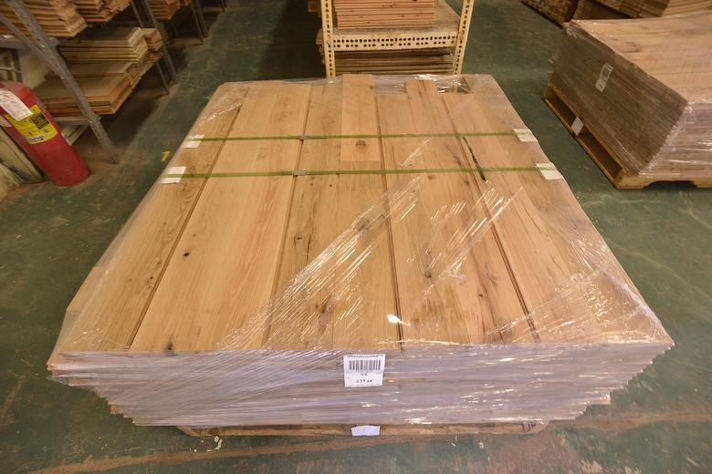 4.5" width; 2-4' length Antique Oak Smooth T&G Flooring