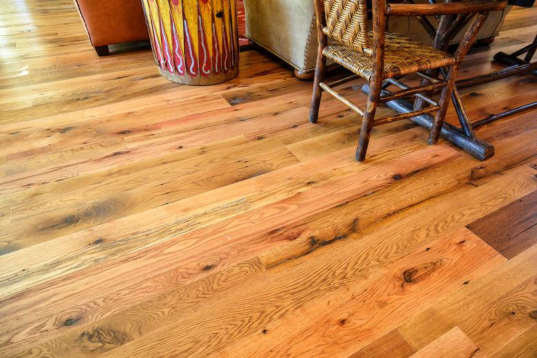 Antique Oak Smooth Flooring / Weathered Timbers - Wilson, WY