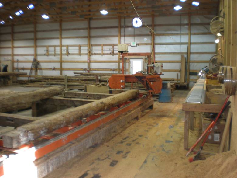 Photo 5094 Twelve Mile, Indiana Property / Interior of Sawmill Room