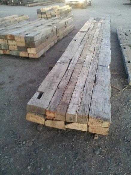 5 x 10 (cut 1 face) and 5 x 5 (cut 2 faces) Hand-Hewn Timbers