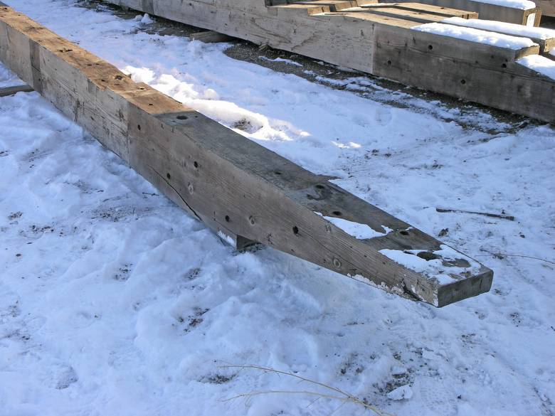 10x16 dry dock timbers / Tapered end