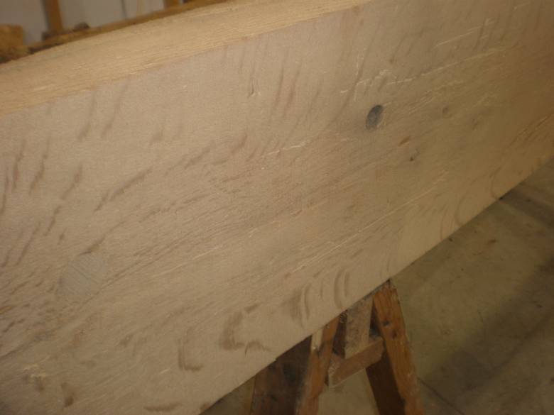 3x13 x 8' Oak Stair Tread / Note peg hole