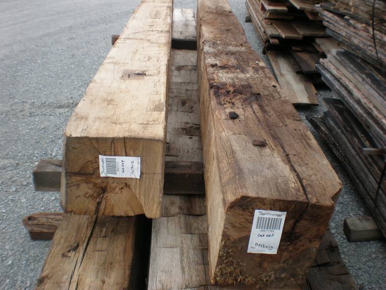 Premium Oak Hand-Hewn 12x12 Timbers / Barcodes 71185, 71172
