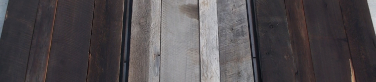 Gray Rough Barnwood coated with Danish Oil (except middle)