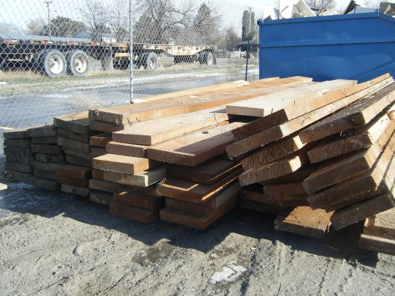 Brown Barnwood and Timbers from Grain Elevator