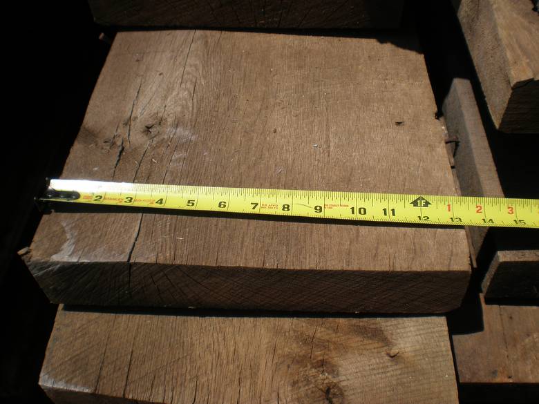 Wide Weathered Oak Joists for Flooring / Beautiful Roughsawn Texture and Brownish Color