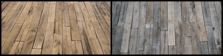 Weathered Oak - Photo Color Comparisons