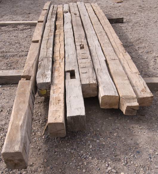 6 x 6 and 5 x 6 hewn timbers / Hardwood Hewn Timbers