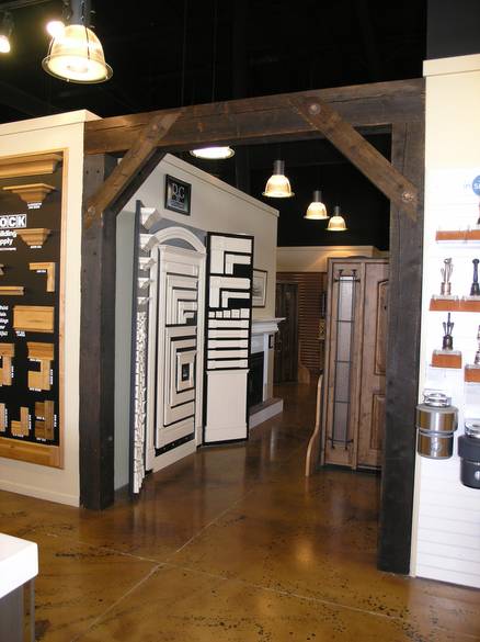 Weathered Timbers in Entryway / Weathered Timber Display