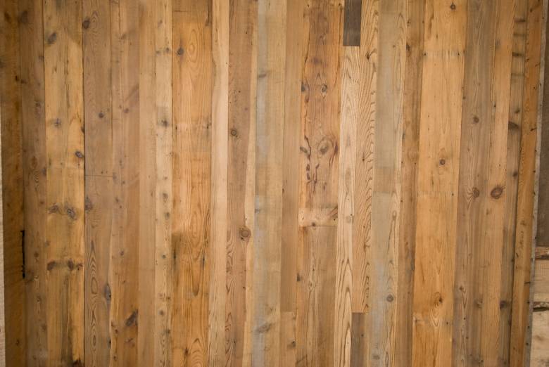 Blackfoot Siding Wall--Smooth Barnwood with wire-brush texture