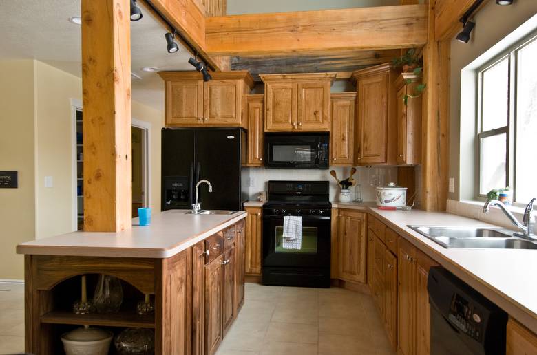 Rustic Cherry Kitchen Cabinets