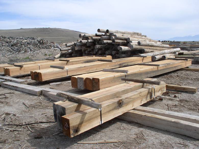 Harbor Fir Timbers with Bolt Holes