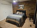 Antique Smooth Brown Lumber Accent Wall (Mira Loma)