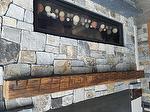 Finished Hand Hewn Mantel