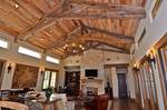 Hill Country Residence--HH Oak Timbers and Resawn Slabs