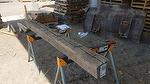 bc# 230562 - 6x8 x 6.58' Hand-Hewn Mantel, Unfinished - 26.32 bf