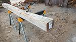 bc# 230557 - 6x7 x 8.63' Hand-Hewn Mantel, Unfinished - 30.21 bf