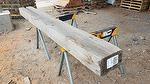 bc# 230544 - 5.5x10 x 7.69' Weathered Mantel, Unfinished - 35.25 bf -       
