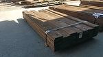 bc# 230017 - 1" x 7" ThermalAged Brown Lumber - 336.00 bf - Kiln dried thermally modified edged