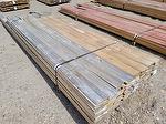 bc# 227685 - 1" x 6" Antique Barnwood Gray Rough - 774.00 bf - 9-16' Avg., Edged, Groove, One Side Smooth Brown