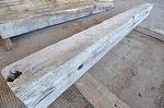 SOLD - bc# 134360 - 5.75x7.5 x 6.83' Weathered Mantel, Unfinished - 24.55 bf - Oak
