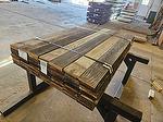 bc# 214139 - 1" x 6" Antique Redwood Barnwood Lumber - 207.90 bf - 5'