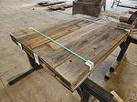 bc# 214123 - 1" x 8" Antique Redwood Barnwood Lumber - 94.20 bf - 5'