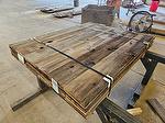 bc# 214117 - 1" x 8" Antique Redwood Barnwood Lumber - 112.40 bf - 5'