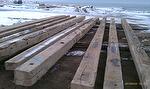 RubyOak Reclaimed Oak Timbers from crane mats