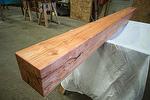 SOLD - bc# 136952 - 6x6 x 8.08' Reclaimed DF Resawn Mantel, Finished - 24.24 bf