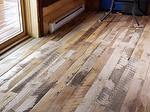 Trailblazer Mixed Hardwood Flooring (and some neighborhood bighorns) - finish not yet applied - Colorado