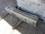 bc# 129691 - 8x9.5 x 4.25' Hand-Hewn Mantel, Unfinished - 26.92 bf