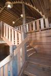 Interior of Barn - Stairway / TWII Lumber Staircase