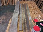 Gray Barnwood (then painted red)