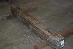 bc# 139870 - 6.5x7 x 6.17' Hand-Hewn Mantel, Unfinished - 23.39 bf
