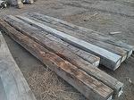 6x6-8 Hand-Hewn Oak/Hardwood Timbers, 10-12' - Customer Order
