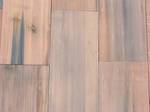 Redwood Picklewood bottoms siding / wire-brushed finish - random widths