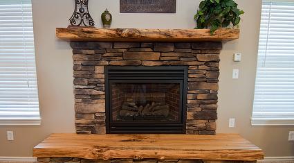 Live-Edge Finished Mantels
