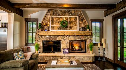 Hand-Hewn Finished Mantels