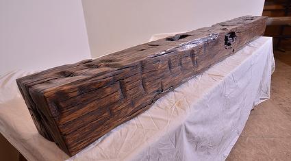 Hand-Hewn Finished Mantels