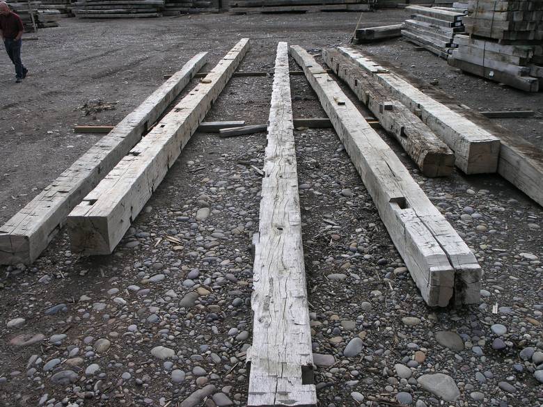 Oak Hand Hewn Timbers / long hand hewn timbers