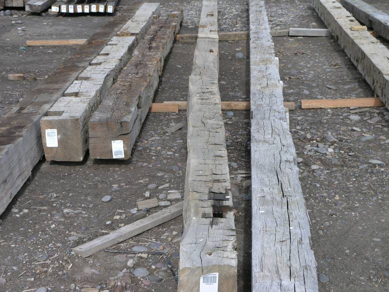 Oak Hand Hewn Timbers / long hand hewn timbers