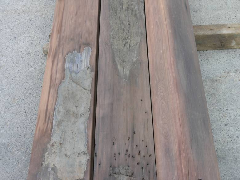 Redwood Picklewood Bottoms / Skip-planed with some weathering