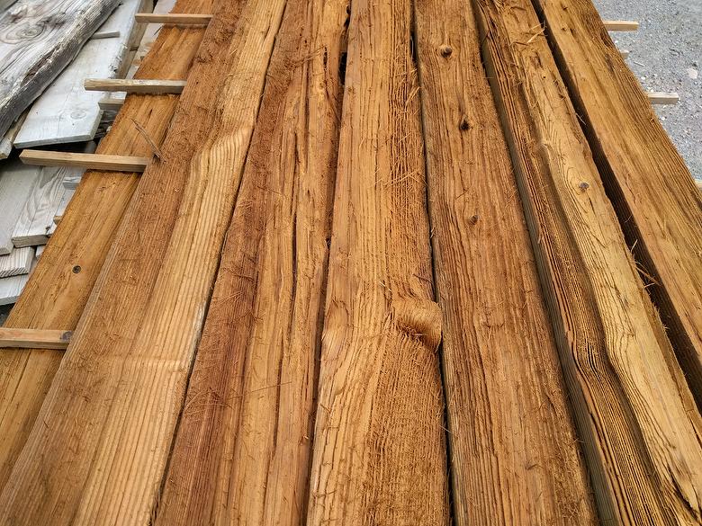 2x6 Mushroomwood After Pressure Washing