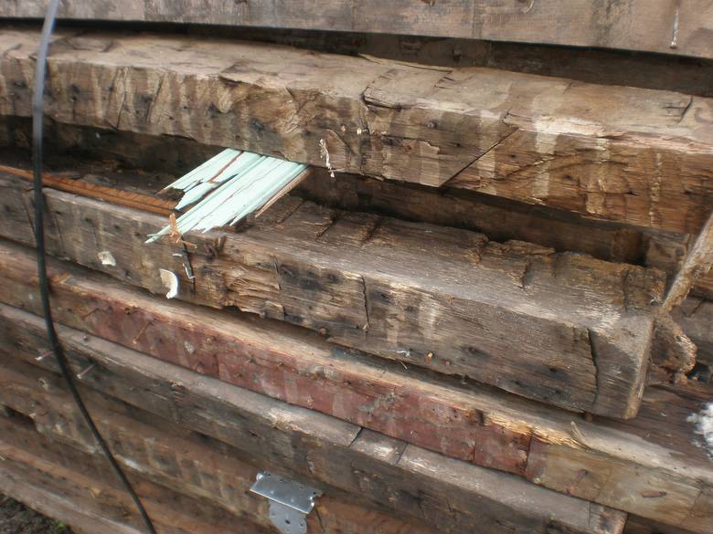 Hand Hewn Boards 3x5 x 7' and 3x7 x 9' / Hand Hewn boards salvaged from very old Ohio homestead